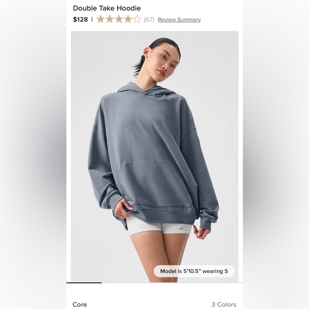 ALO yoga double take hoodie